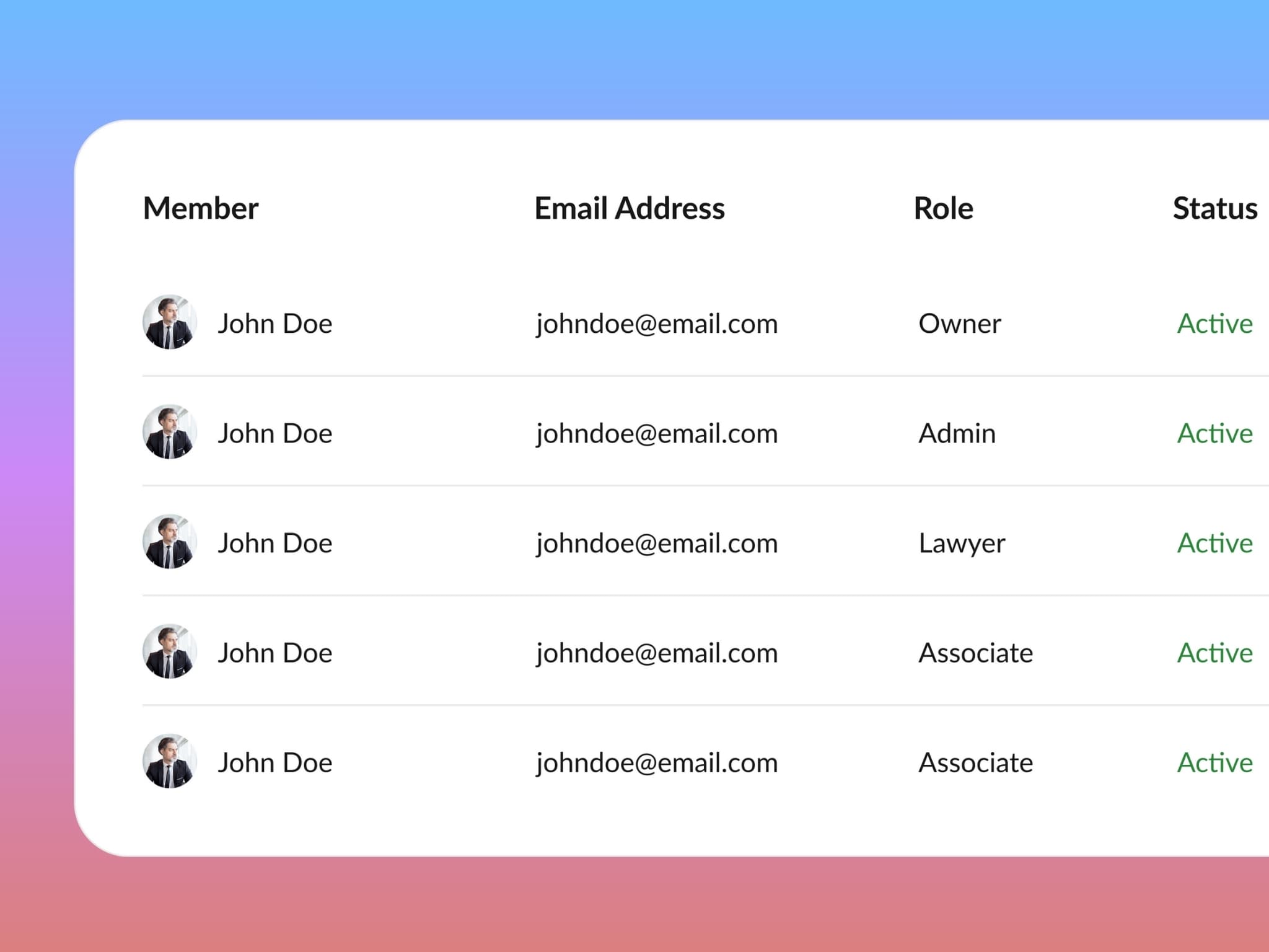 Team Management Dashboard